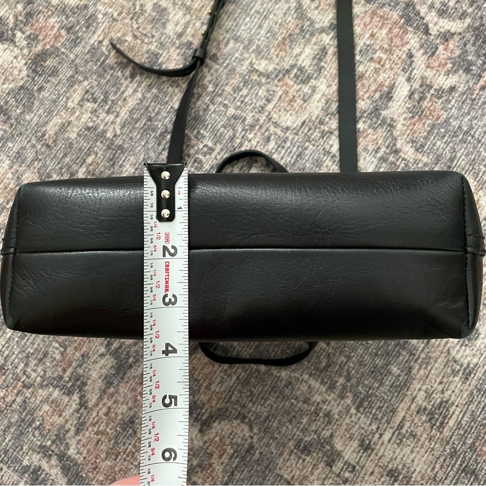 Madewell Crossbody Tote - Black Leather - Picture 10 of 11